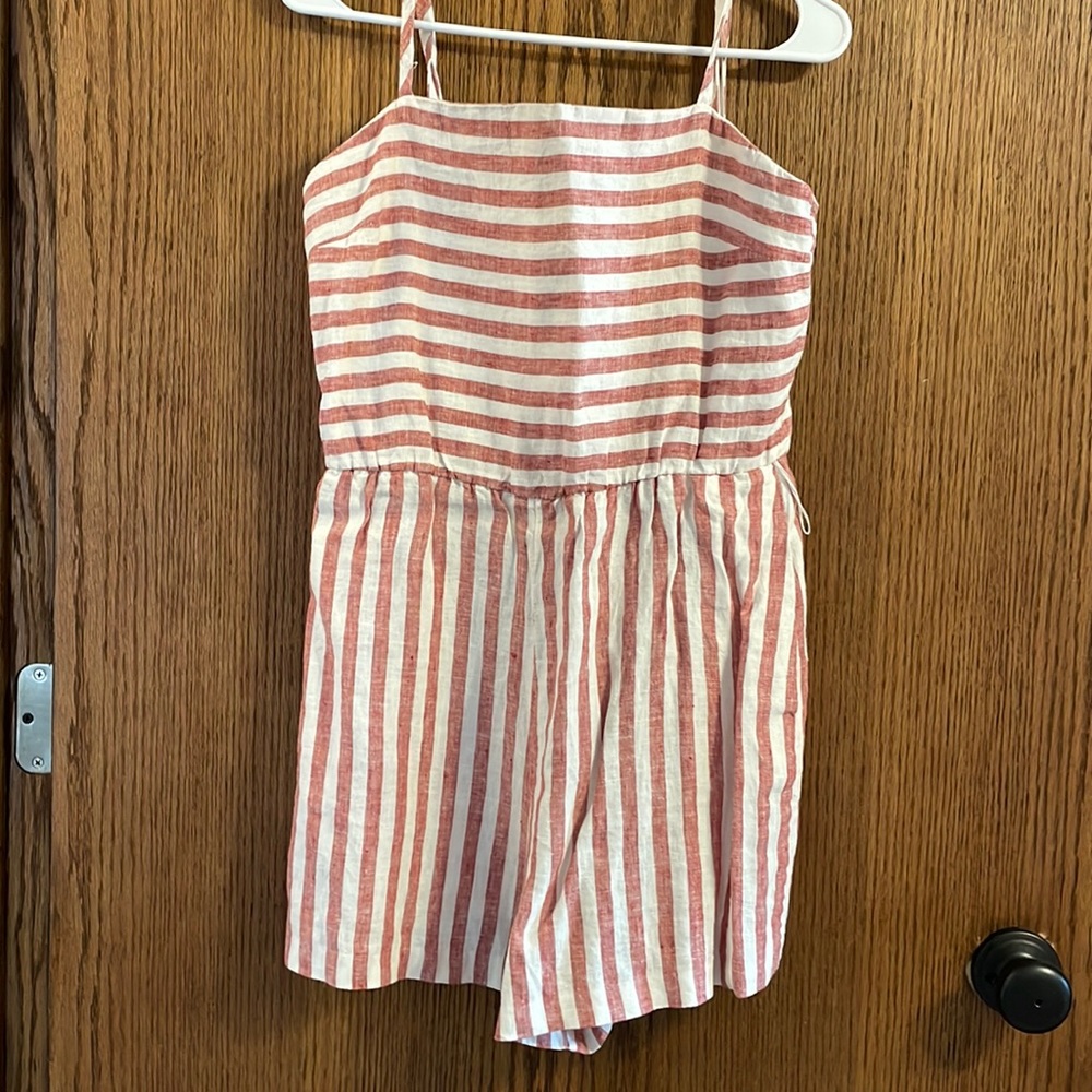 Woman’s striped romper